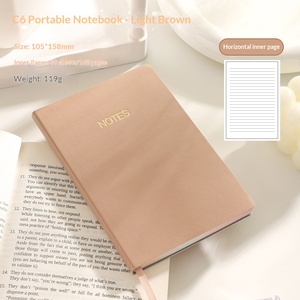 Carnet A5 Minimaliste avec Couverture en PU Style Morandi – Journal Artistique de Conférences et de Notes pour Étudiants – 80 Feuilles – Cadeau Idéal - Product Image 1