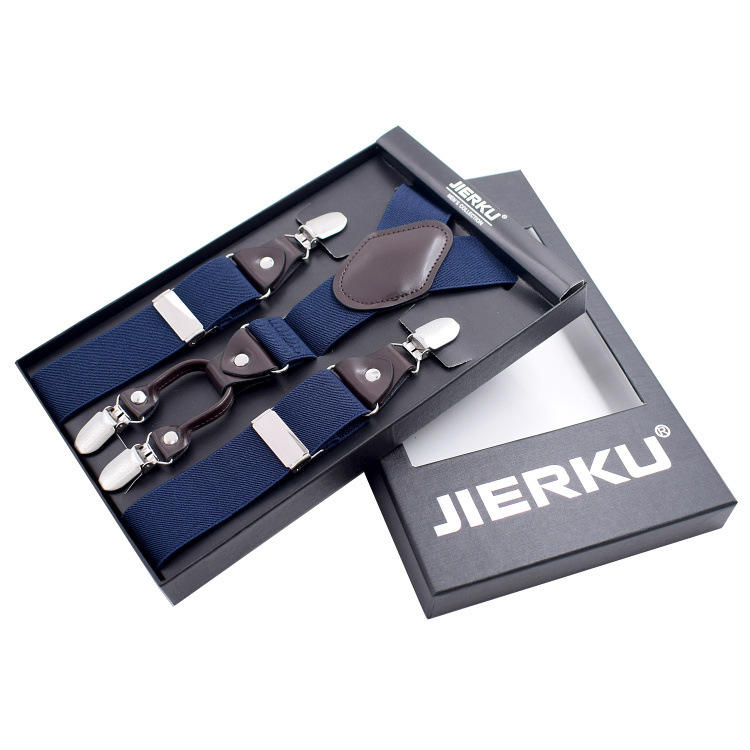 Cabeza de cuero adulto de cuatro clips-Azul marino