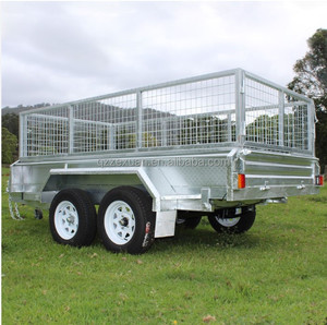 Personalizzabile doppio asse gabbia metallica scatola singolo asse efficiente rimorchio carico di stoccaggio per la gabbia rimorchi - Product Image 3