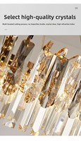 Plafonnier LED rond moderne en acrylique et cristal, luminaire suspendu pour chambre à coucher, salle à manger, hall d'hôtel, décoration de luxe pour la maison