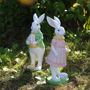 <strong>Top</strong> Sale <strong>Easter</strong> Items Handmade Resin Egg Bunny Crafts Ornaments for Home Living Room Tabletop Decoration - Product Image 5