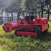 Robot tondeuse à gazon diesel télécommandé de 800 mm, 1000 mm, 1200 mm, économique, pour terrains en pente, avec certification CE EPA
