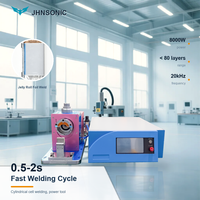 Machine de soudage ultrasonique cylindrique JHN2080 8000W pour batterie d'outils électriques CE