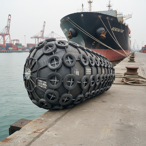 Xincheng merk ISO 17357 standaard Yokohama natuurrubberen scheepsfender zwart op maat gemaakte maat 2 jaar garantie diameter - Product Image 1