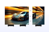 Écran d'affichage publicitaire LED portable, pliable en trois parties, pour intérieur, HDR10+, luminosité 600 cd, gamme de couleurs P3, haute luminosité