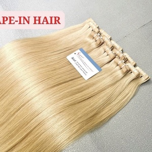 Thanh an Naturel Droite Volumineuse Blonde Texture Extensions De Cheveux Vietnamiens Longue Bande Look Élégant Extensions De Cheveux Humains - Product Image 4