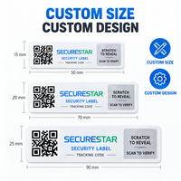 Étiquettes de sécurité à gratter personnalisées, code QR, autocollants de suivi anti-contrefaçon, impression d'étiquettes autocollantes