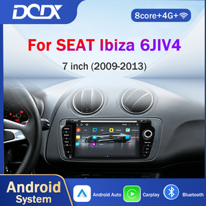 Reproductor de Audio y DVD para Auto Android para <span class=keywords><strong>Seat</strong></span> <span class=keywords><strong>Ibiza</strong></span> <span class=keywords><strong>6j</strong></span> IV4 2009-2013, Autoestéreo con Carplay Inalámbrico, Wifi, DSP y Tarjeta SIM - Product Image 1