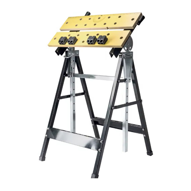 Portable Adjustable Folding Workbench for Woodworking Saw Horse Stand & Table