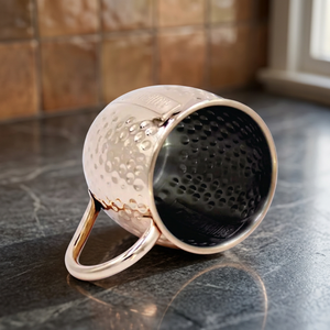 Taza de cobre de acero inoxidable con asas de oro, taza de cobre, productos más vendidos, taza de mula de Moscú con chapado en oro - Product Image 2