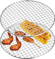 Accessoires de barbecue : Grille de cuisson en fil d'acier inoxydable, résistante à la chaleur et à la corrosion pour barbecue et four