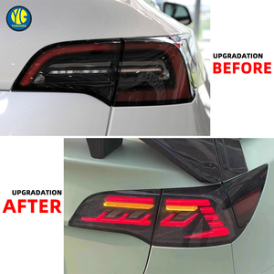 YU GUANG para Tesla Model 3 2019 2022 Model 3, luz trasera, repuestos de lámpara trasera, lámpara de freno LED completa, luz trasera, luces traseras LED - Product Image 3