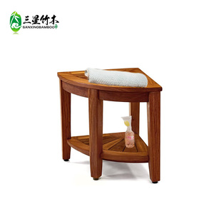 Home <b>bathroom</b> <b>stool</b>, wooden corner <b>bathroom</b> <b>stool</b>, household shower <b>stool</b>, solid wood <b>bathroom</b> <b>stool</b>, elderly bath <b>stool</b>, bamboo - Product Image 1