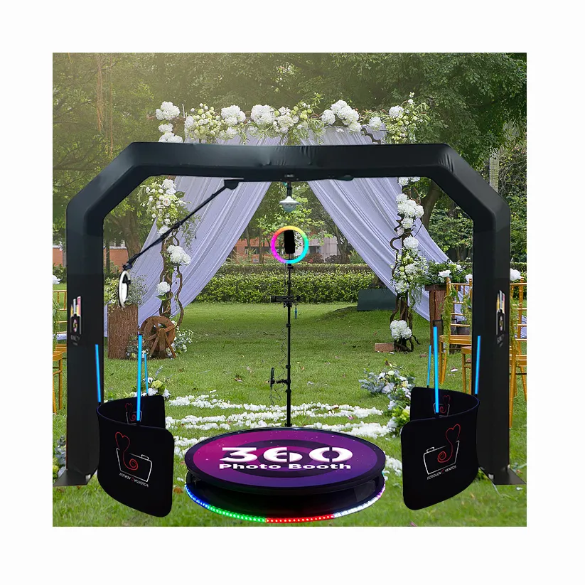 Fournitures de mariage Photomaton portable 360 Spinner Sky 360 Photomaton Machine vidéo pour fête de mariage utilisée