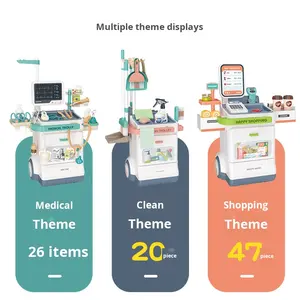 เครื่องฟังเสียงรถเข็นเครื่องฟังทางการแพทย์สำหรับ<span class=keywords><strong>เด็ก</strong></span>เครื่องทำความสะอาดของเล่นช้อปปิ้งซูเปอร์มาร์เก็ต ECG การค้าต่างประเทศการดูแลทำความสะอาดรถเข็น - Product Image 2