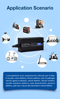 Chargeur de batterie plomb-acide 7 ampères AGM 36V Gel inondé 44.1V 43.5V chargeur de batterie utilisation pour moto électrique piscine aspirateur scooter