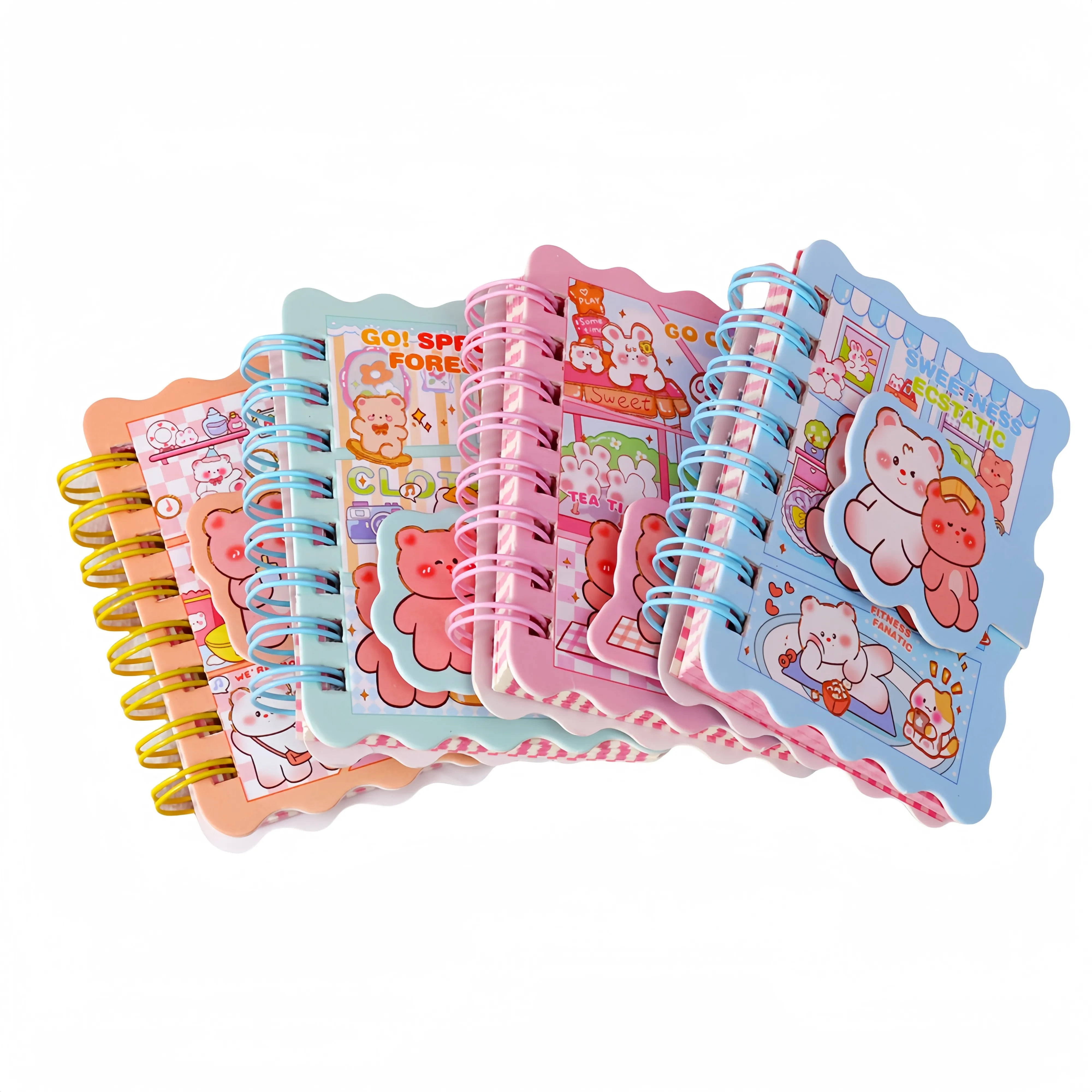 Kawaii Cute Cartoon Stationery Student Children Cute Cartoon Coil Book Cute Bear Pocket Notebook