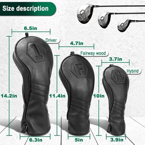 Ensemble <span class=keywords><strong>de</strong></span> housses <span class=keywords><strong>de</strong></span> tête <span class=keywords><strong>de</strong></span> club <span class=keywords><strong>de</strong></span> golf adaptées à la plupart des clubs <span class=keywords><strong>de</strong></span> golf, housse <span class=keywords><strong>de</strong></span> tête <span class=keywords><strong>de</strong></span> club <span class=keywords><strong>de</strong></span> golf personnalisée en cuir pour bois et drivers - Product Image 5