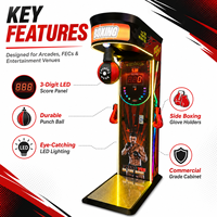 Machine de boxe multifonctionnelle Neofuns Street Amusement, machine de frappe d'arcade extérieure, jeu de boxe ultime Big Punch