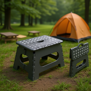 Folding <b>Step</b> <b>Stool</b> 31x22x22cm Foldable Portable Outdoor Camping <b>Stool</b> - Product Image 3