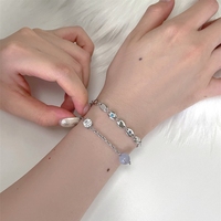 Bracelet chaîne et maillons en cuivre et zircon, style audacieux et luxueux, artisanat vintage, style resort, accessoires de mode indépendants pour femme