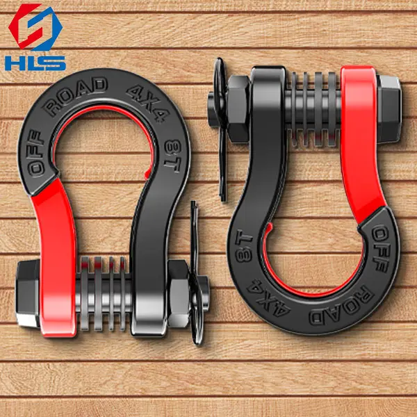 Hls Tùy Chỉnh Giả Mạo 3/4 "Thép Carbon Nhiệm Vụ Nặng Nề 8 Tấn Vít Pin Bow Còng Chia Còng Dưới