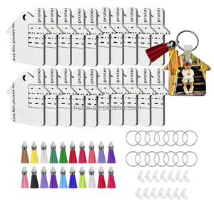 <span class=keywords><strong>Kit</strong></span> de 20 pièces de porte-clés vierges <span class=keywords><strong>en</strong></span> MDF pour sublimation, fabrication de porte-clés <span class=keywords><strong>en</strong></span> <span class=keywords><strong>bois</strong></span> fini double face pour transfert thermique, fabrication de cadeaux - Product Image 1