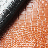 Cuir synthétique PVC imitation crocodile 1,0 mm pour sacs, sacs à main, bagages, portefeuilles
