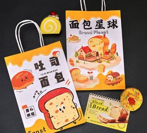 Thân thiện với môi phân hủy sinh học cấp thực phẩm Kraft túi giấy với logo tùy chỉnh cho bánh và siêu thị sử dụng - Product Image 5