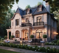 Villa préfabriquée moderne personnalisée à structure légère en acier pour utilisation en atelier de ferme résidentielle et hébergement familial