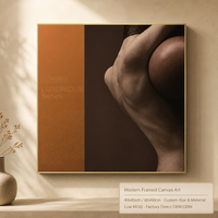 Peinture abstraite encadrée sur toile au design original, taille personnalisée, décoration intérieure pour hôtel et bureau