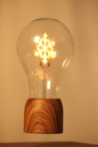 Promotional New Item <b>LED</b> Floating <b>Light</b> Bulb Snowflake Magnetic Levitation ABS Material Minimalist Style Bedroom Middle - Product Image 4