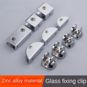 คลิปหนีบกระจกทำจากสเตนเลสสตีลอุปกรณ์เสริมคลิปหนีบลามิเนตแบบครึ่งรอบ - Product Image 2