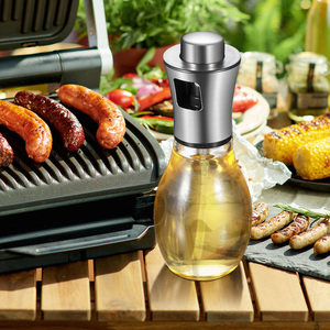 อุปกรณ์ครัว ของใช้ในบ้าน เป็นมิตรกับสิ่งแวดล้อม ขวดสเปรย์น้ำมันสแตนเลสเกรดอาหาร ขนาด 200 มล. สำหรับทำอาหาร ปิ้งย่าง อบขนม - Product Image 1