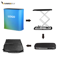 Table de promotion portable, comptoir de salon professionnel, podium, stand d'exposition, stand pliable écologique, stand d'exposition portable