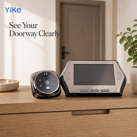 Visiophone numérique LCD HD de 4,3 pouces avec 160 points d'accès °   Objectif grand angle avec détection PIR, capture photo et vidéo, visualisation à un bouton pour les portes