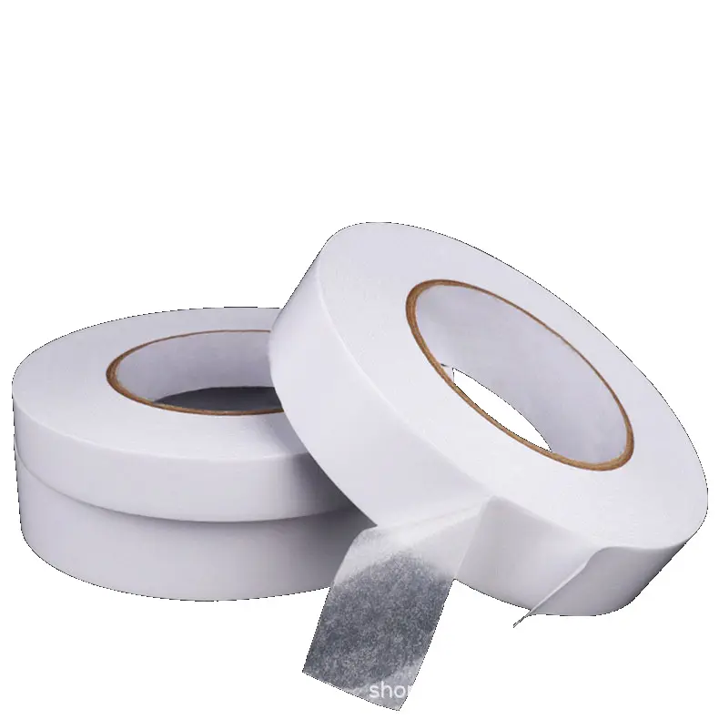 Strong Double Sided Tape Self Adhesive Tissue Tape For Fabric