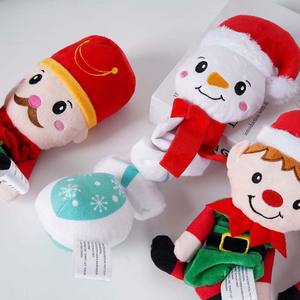 Jouets à mâcher pour <span class=keywords><strong>chien</strong></span> de Noël personnalisés écologiques de haute qualité, ensemble de jouets en peluche qui couinent, utilisation intérieure et extérieure, fabricant chinois en gros - Product Image 2