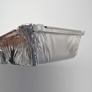 Usine Original 800ml feuille d'aluminium à emporter plateau de nourriture 2 compartiments avec couvercle <span class=keywords><strong>en</strong></span> <span class=keywords><strong>carton</strong></span> jetable pour les dîners de fête de voyage - Product Image 6