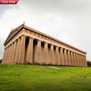 Projet d'art public personnalisé <span class=keywords><strong>Temple</strong></span> grec de l'agriculture Colonne en marbre - Product Image 3