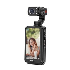 Caméra portable <span class=keywords><strong>Ordro</strong></span> M5 Pocket DV 4K avec zoom optique 10x, grand angle 120°, écran tactile rotatif de 3,5 pouces, stabilisateur anti-vibration 3 axes - Product Image 3