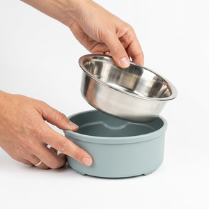 Tazón para Mascotas de Acero Inoxidable con Exterior Removible de PP, Plato para Perros Higiénico y Antideslizante - Product Image 3