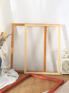 Massief houten fotolijst, wandmontage, A4, originele houtkleur, fotolijst voor canvas schilderijen en decoratieve schilderijen. - Product Image 3