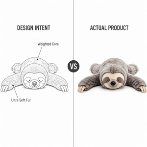 <span class=keywords><strong>Peluche</strong></span> paresseuse lestée avec thérapie par pression profonde, animal en <span class=keywords><strong>peluche</strong></span> doux pour soulager l'anxiété et soutien sensoriel thérapeutique - Product Image 3