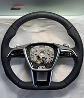Volant en fibre de carbone LED pour Audi A6 C6 A7 C7 B9 TT Mk3 TTS TT RS 2015-2025