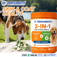 Comprimés Probiotiques pour Chiens : Supplément de Créatine pour la Santé de la Peau et du Pelage – Friandises à Mâcher Souples du Fabricant