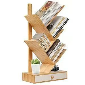 Floor-<b>standing</b> bookshelf, <b>tree</b>-shaped small bookcase for home use, living room, simple design, multi-layer storage for - Product Image 4
