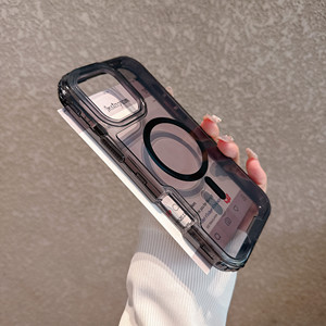 <span class=keywords><strong>Coque</strong></span> de téléphone sans fil 3 en 1 Armor Clear pour <span class=keywords><strong>iPhone</strong></span> <span class=keywords><strong>11</strong></span> 12 13 14 15 16 Pro Max PC + TPU Antichoc Transparent Magnetic Cover - Product Image 1