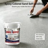 Vente en gros # Meilleure Vente : Revêtement de Sol Autonivelant Antidérapant en Époxy Liquide Transparent Effet Marbre Écologique, Couleurs Personnalisables