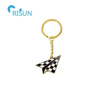 Sur mesure motivationnel positif Origami pliant papier avion avion Llavero porte-clés anneau porte-clés personnalisé papier avion porte-clés